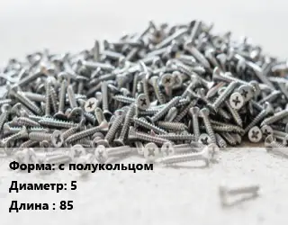 Шуруп с полукольцом 5х85